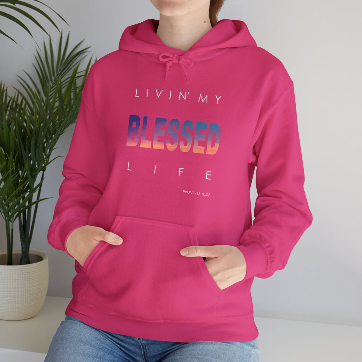 Living My Blessed Life Unisex Heavy Blend™ Hooded Sweatshirt
