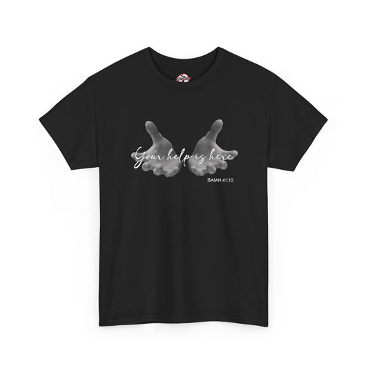 "Your Help Is Here" Women's Crewneck Graphic T-Shirt