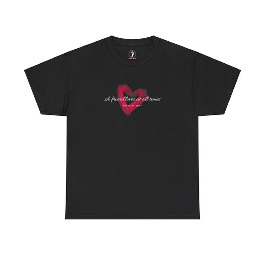 A Friend Loves at All Times Unisex Heavy Cotton Tee