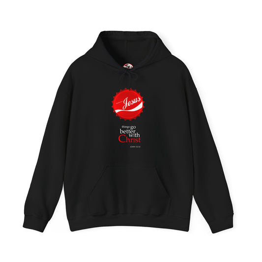 Things Go Better with Christ - Unisex Hooded Sweatshirt