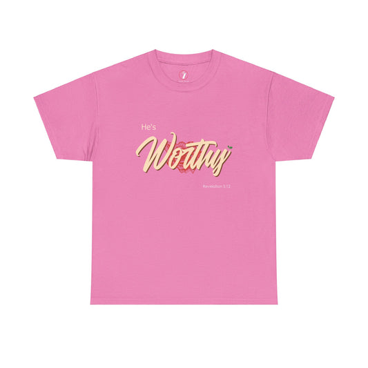 He's Worthy Unisex Heavy Cotton Tee