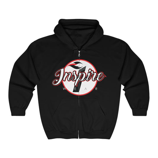 Inspire Wear Sports Unisex Heavy Blendâ„¢ Full Zip Hooded Sweatshirt
