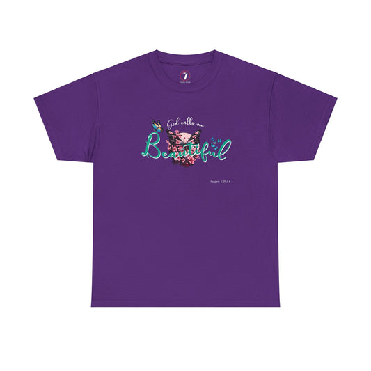 God Calls Me Beautiful Unisex Heavy Cotton Tee