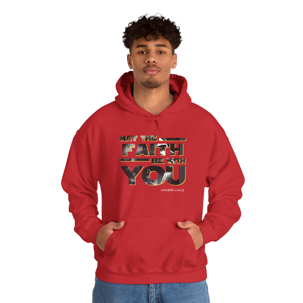"May the Faith Be With You" Inspirational Pullover Hoodie