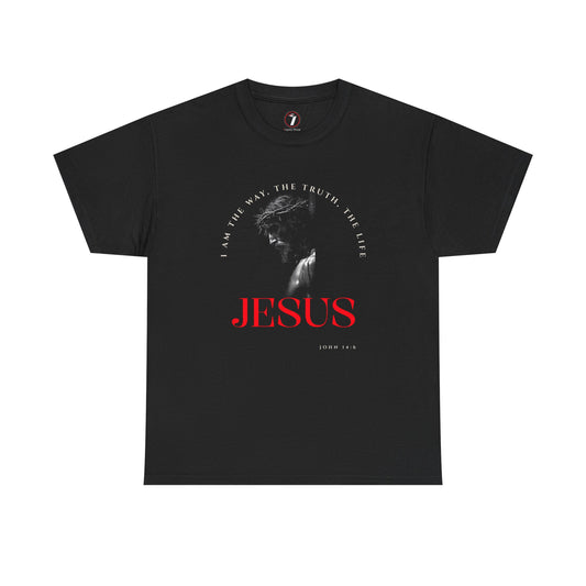 I AM the Way, the Truth, the Life Inspirational Unisex Heavy Cotton Tee