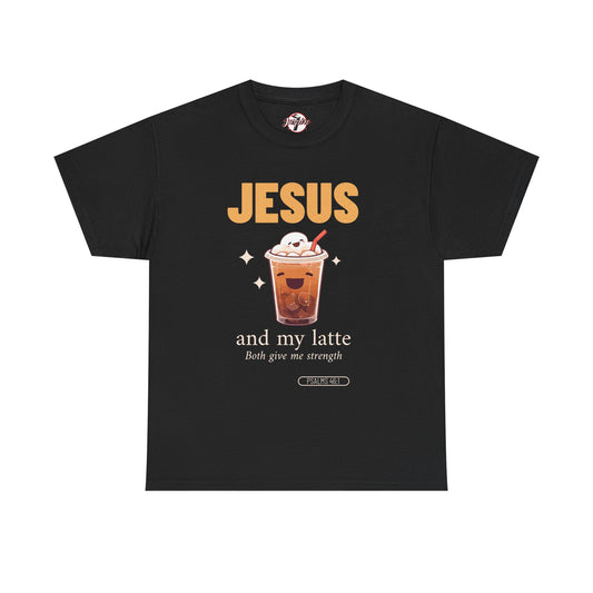 āJesus and My Latteā Faith & Coffee Unisex Graphic Tee