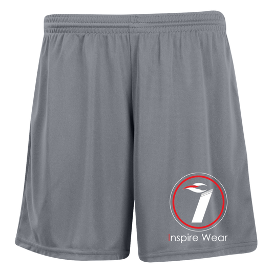 Inspire Wear logo Ladies' Moisture-Wicking 7 inch Inseam Training Shorts