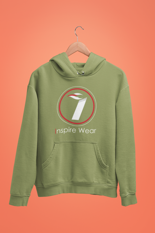 Inspire Wear white logo Unisex Heavy Blendâ„¢ Hooded Sweatshirt