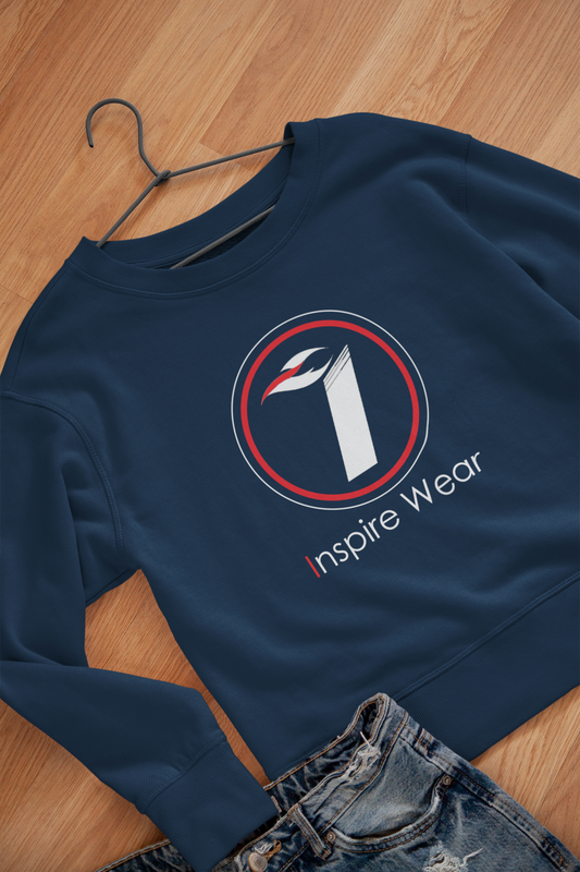Inspire Wear white logo Unisex Heavy Blend™ Crewneck Sweatshirt