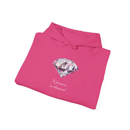 "No Pressure, no Diamond" Women's Heavy Blend™ Hooded Sweatshirt