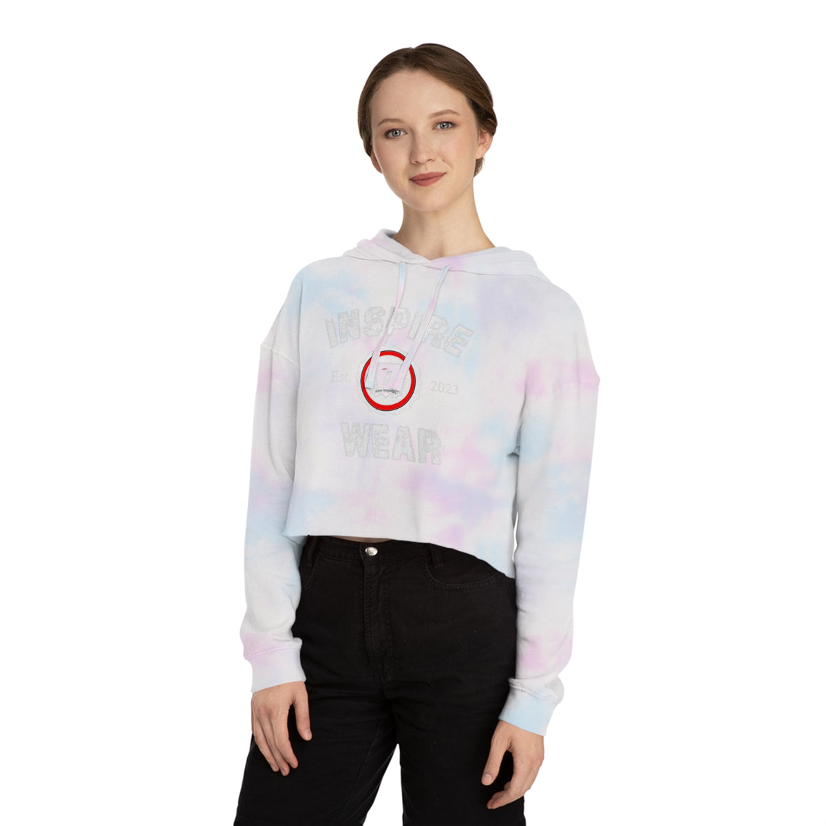 Inspire Wear Women’s Cropped Hooded Sweatshirt
