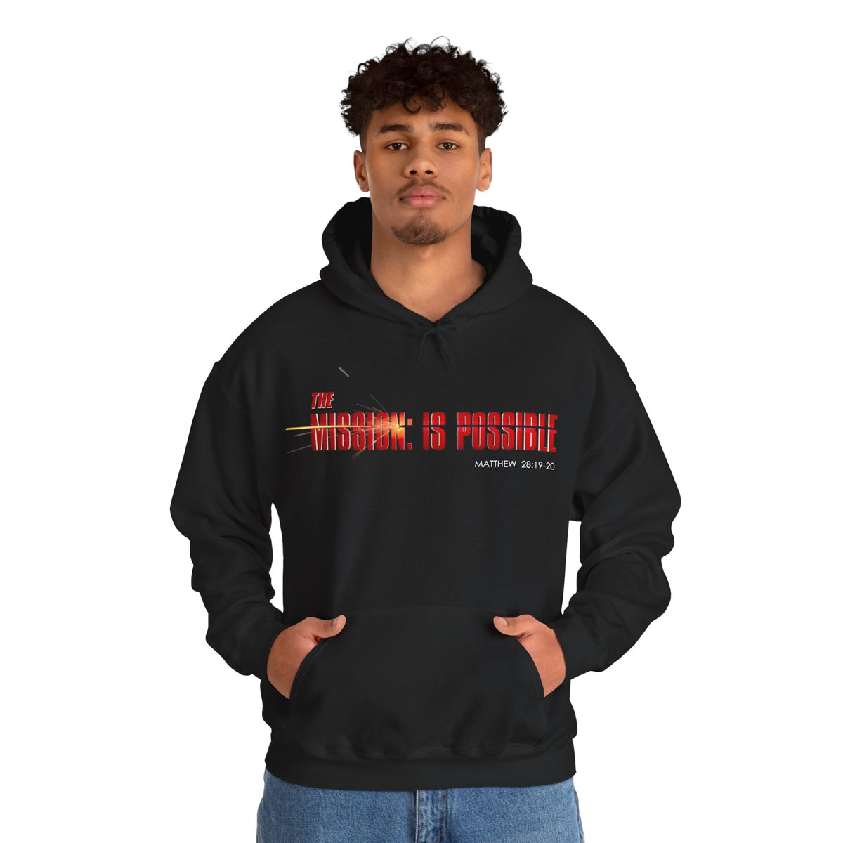 "The Mission is Possible" Motivational Pullover Hoodie