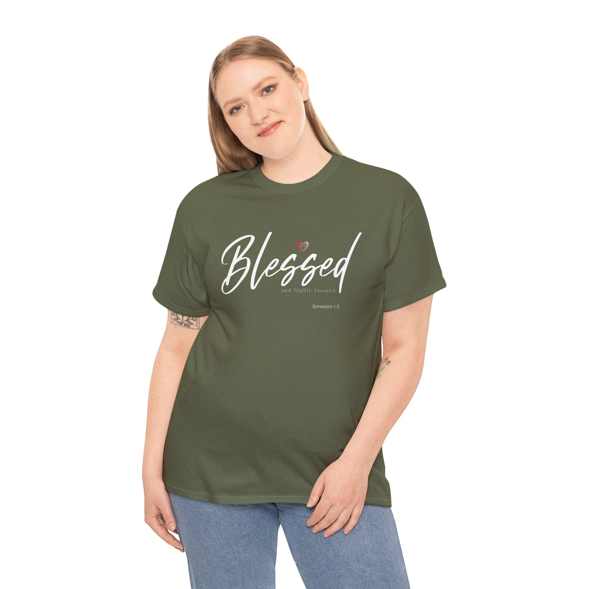 "Blessed" Women's Inspirational Graphic T‑Shirt