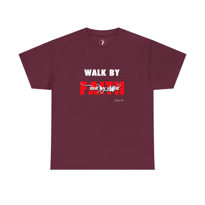 Walk by Faith Unisex Heavy Cotton Tee