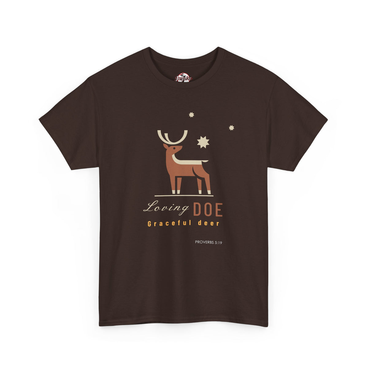 "Loving Doe Graceful Deer" Women's Inspirational Graphic T-Shirt