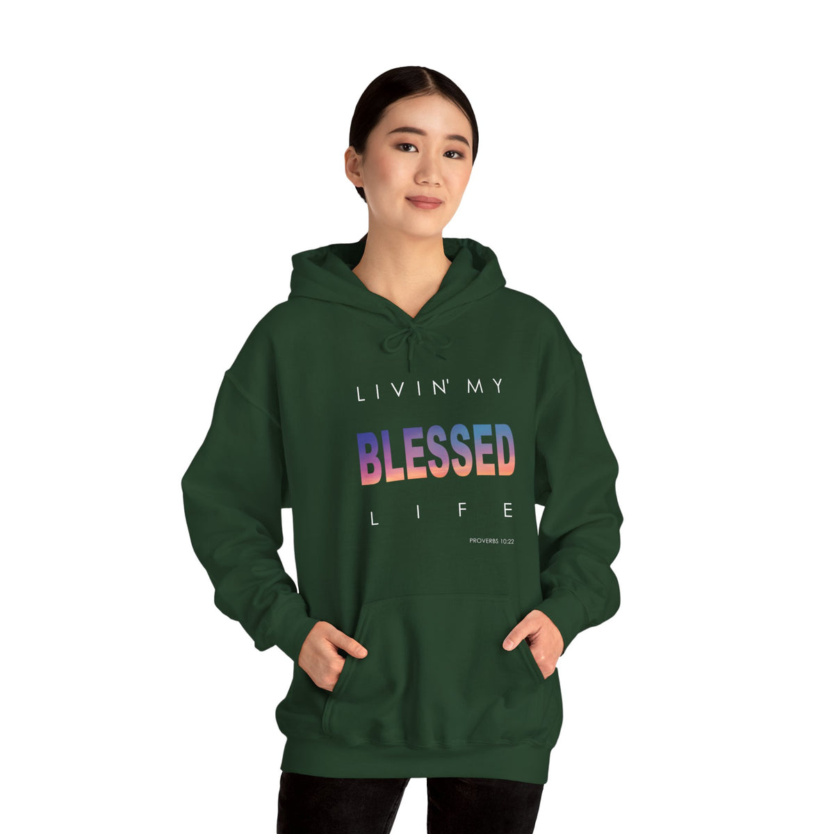 Living My Blessed Life Unisex Heavy Blend™ Hooded Sweatshirt