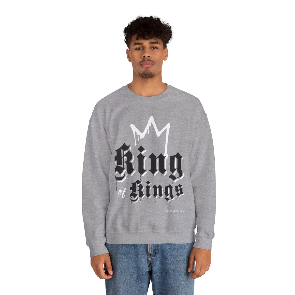 "King of Kings" Inspirational Crewneck Sweatshirt