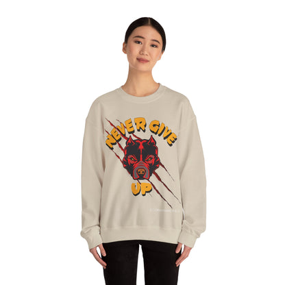 "Never Give Up" Crewneck Sweatshirt