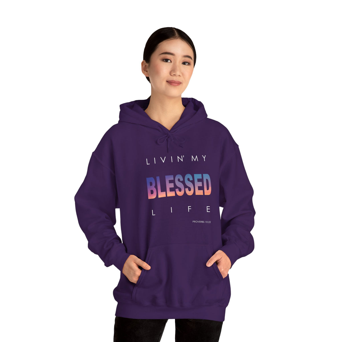 Living My Blessed Life Unisex Heavy Blend™ Hooded Sweatshirt