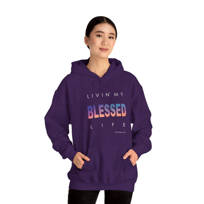 Living My Blessed Life Unisex Heavy Blend™ Hooded Sweatshirt
