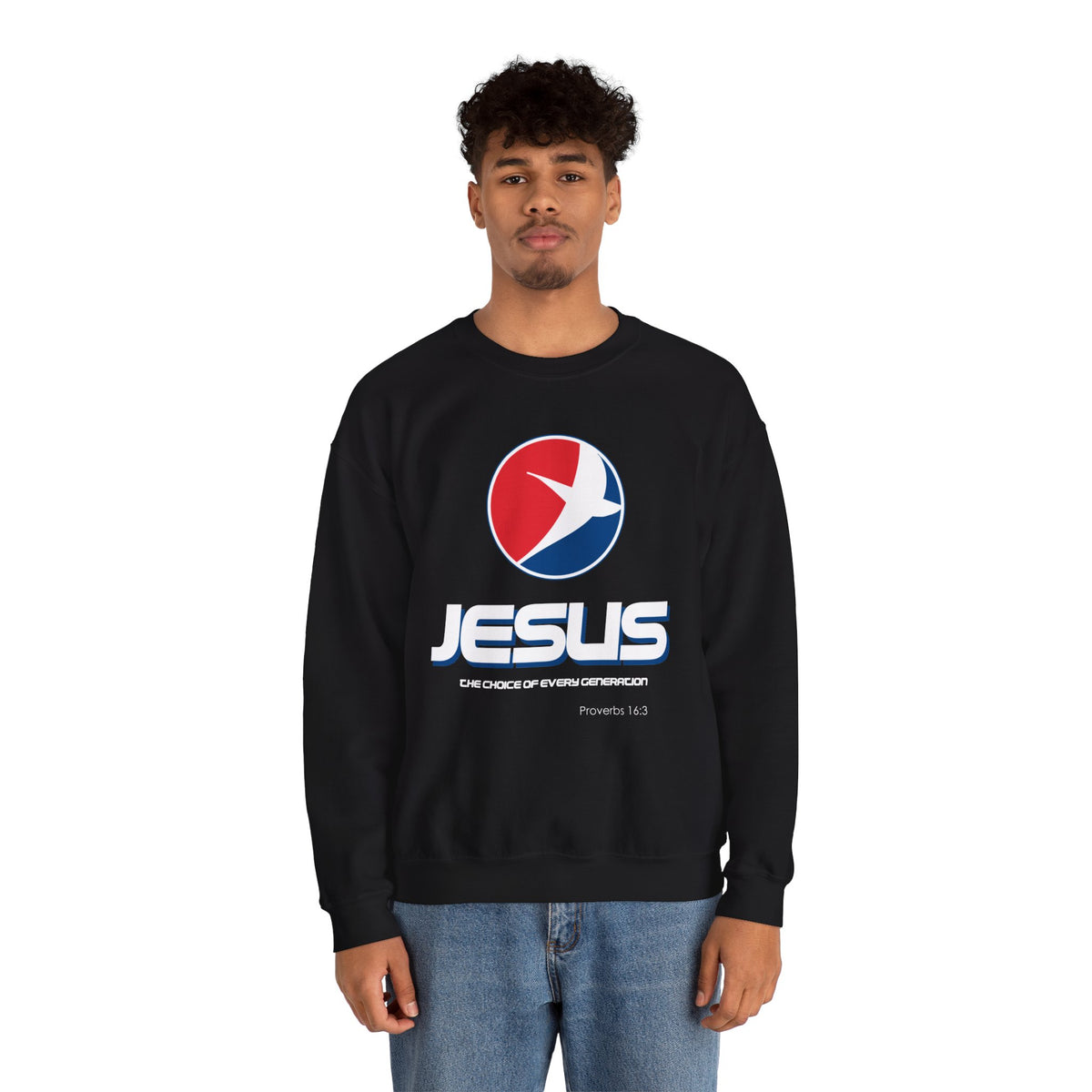 "Jesus: The Choice of Every Generation" Unisex Crewneck Sweatshirt