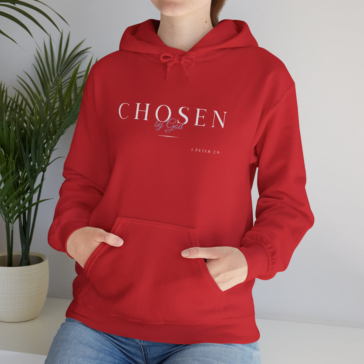 "Chosen" Inspirational Unisex Pullover Hoodie