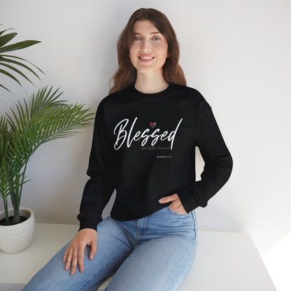"Blessed" Women's Inspirational Crewneck Sweatshirt