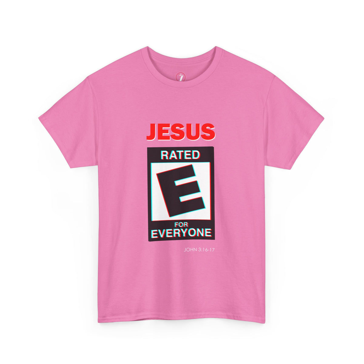 Jesus Rated E Unisex Heavy Cotton Tee Christian T-Shirt
