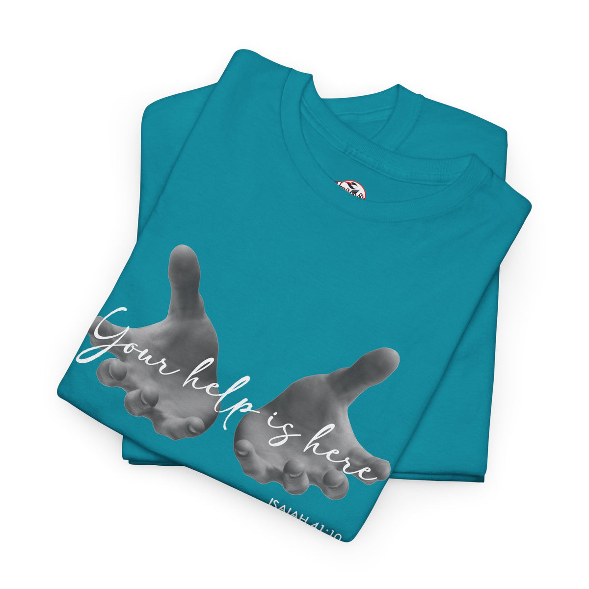 "Your Help Is Here" Women's Crewneck Graphic T-Shirt