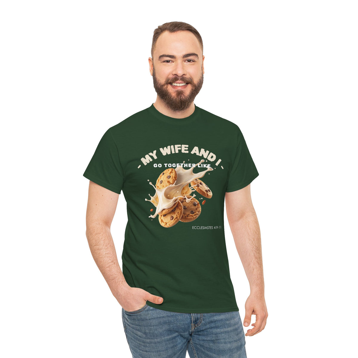 My Wife and I Go Together Like Cookies & Milk Men's Graphic Tee