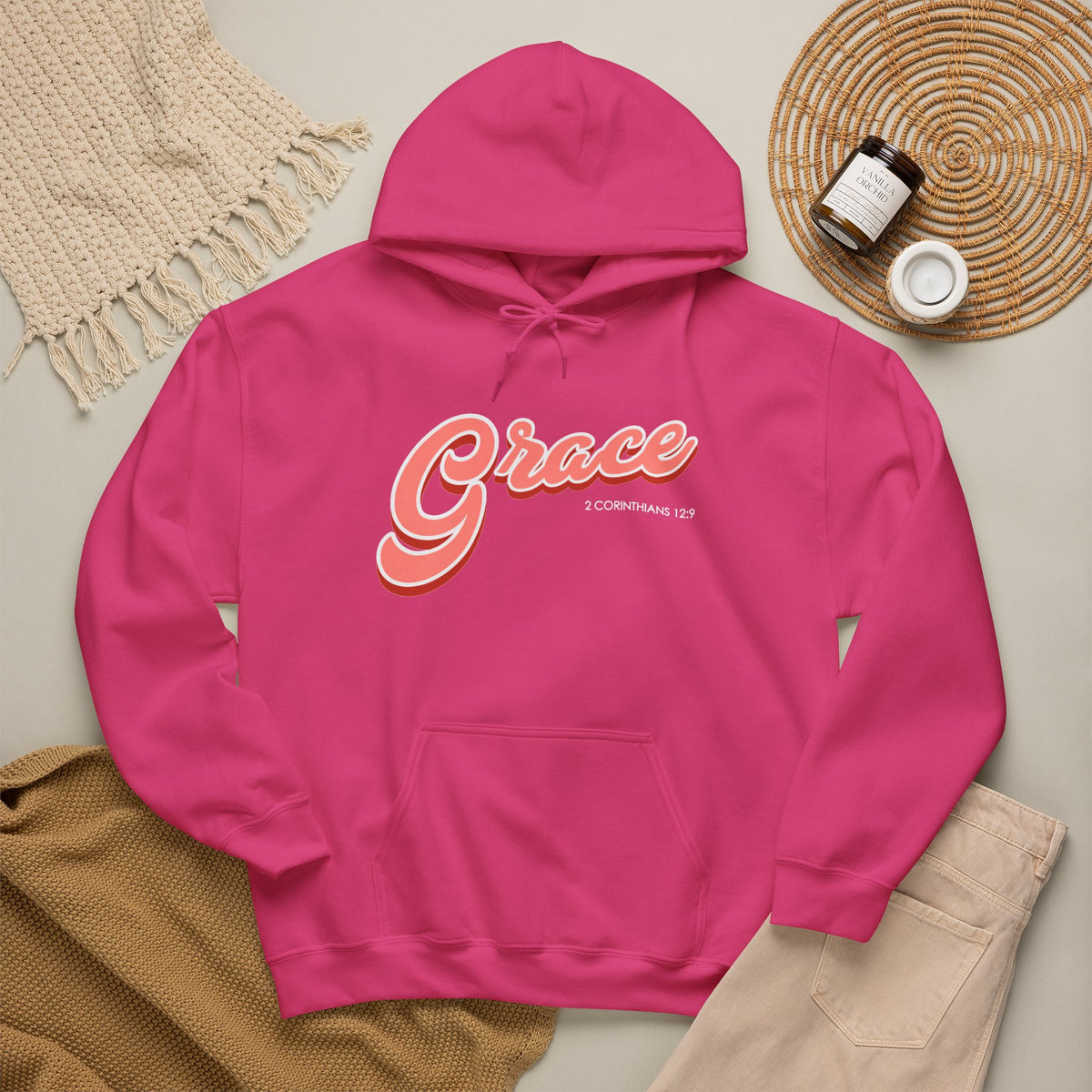 "Grace" Inspirational Pullover Hoodie