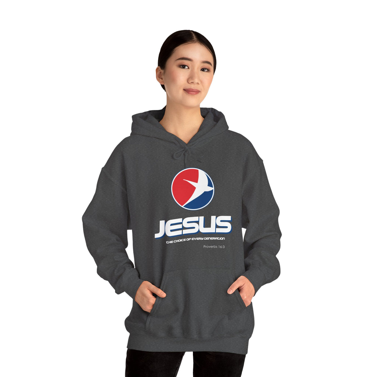 Jesus The Choice Logo Hoodie — Unisex Faith Pullover Hoodie