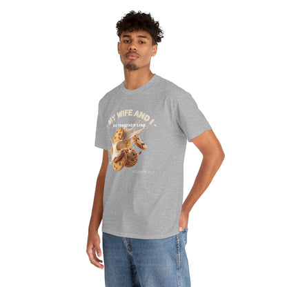 My Wife and I Go Together Like Cookies & Milk Men's Graphic Tee