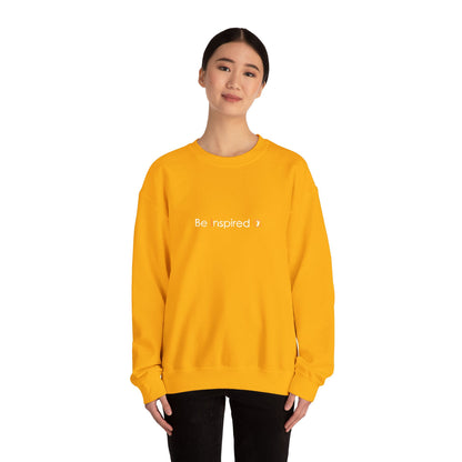 "Be Inspired" Embroidered Crewneck Sweatshirt