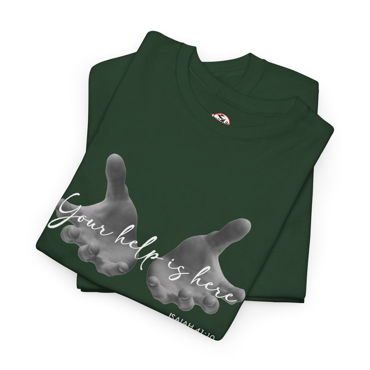 "Your Help Is Here" Women's Crewneck Graphic T-Shirt