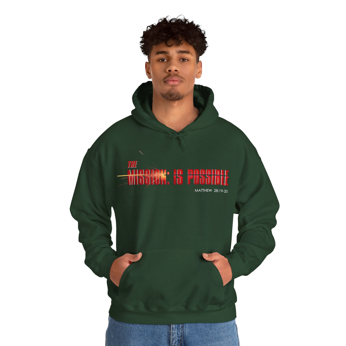"The Mission is Possible" Motivational Pullover Hoodie
