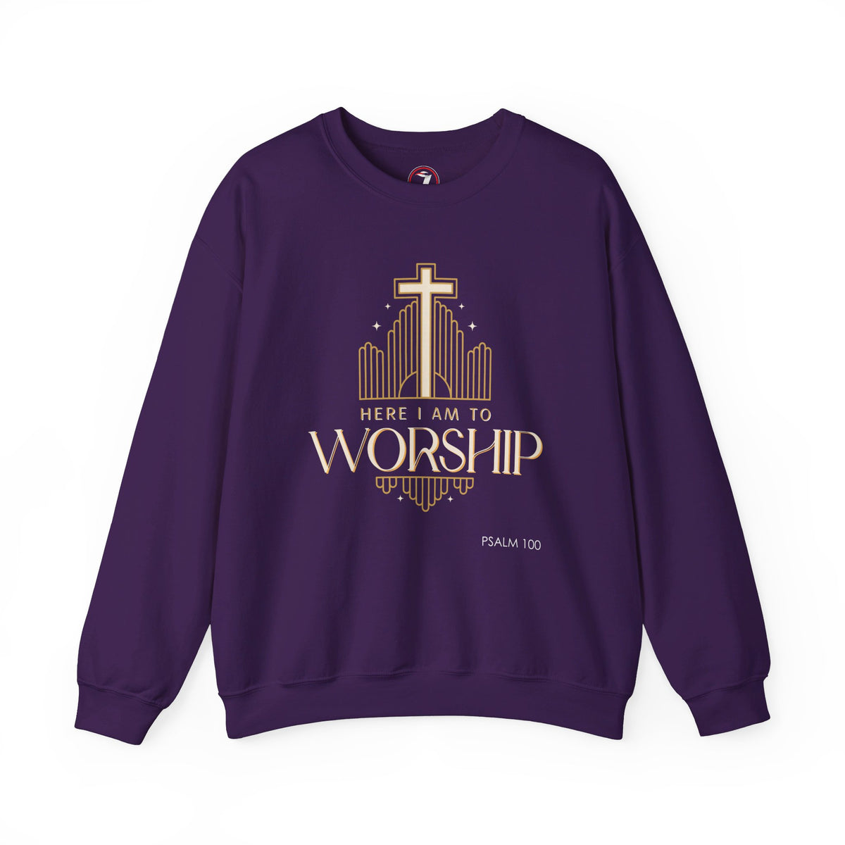 Here I Am To Worship Unisex Heavy Blend™ Crewneck Sweatshirt