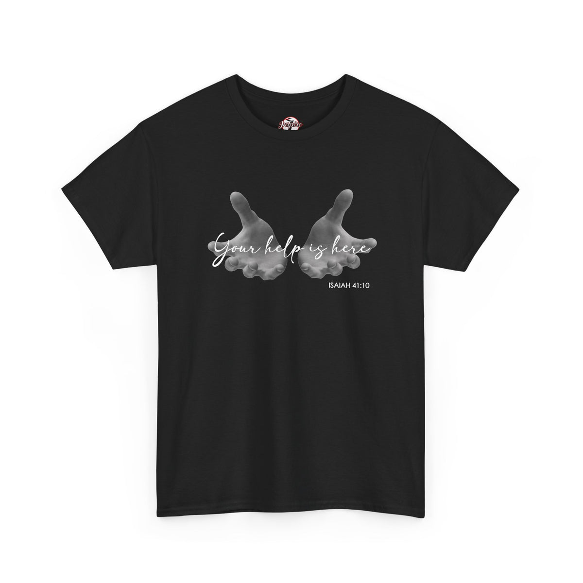 "Your Help Is Here" Women's Crewneck Graphic T-Shirt