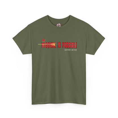 The Mission is Possible Motivational Unisex Graphic T-Shirt