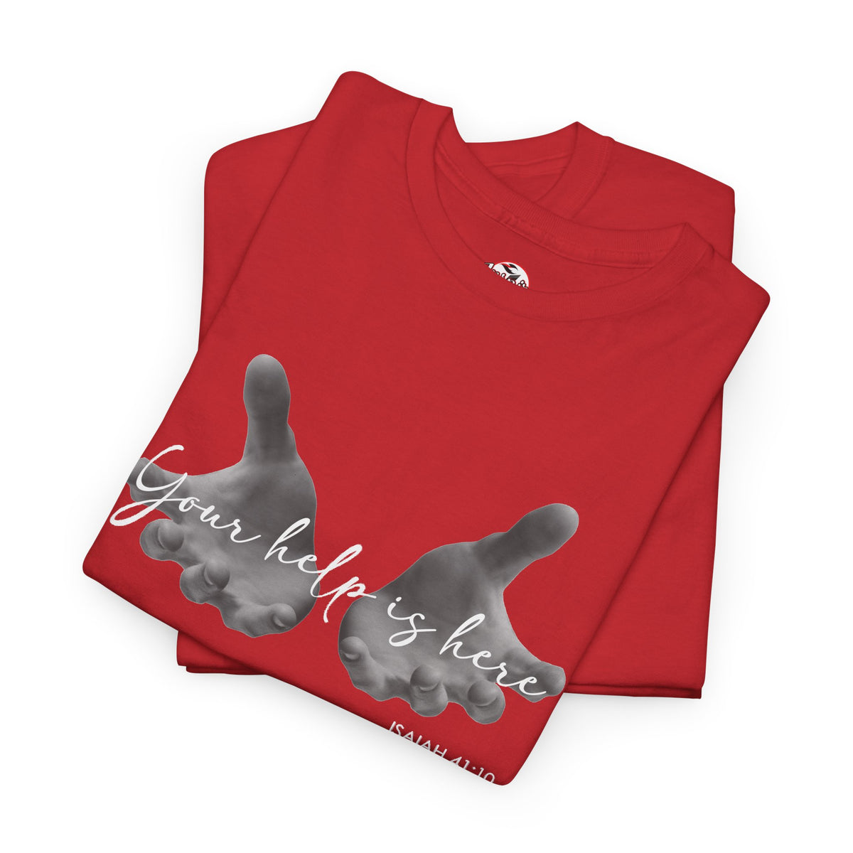 "Your Help Is Here" Women's Crewneck Graphic T-Shirt