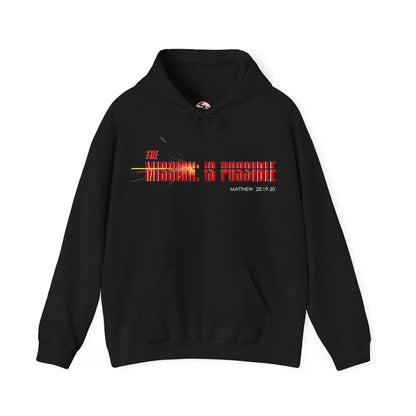 "The Mission is Possible" Motivational Pullover Hoodie