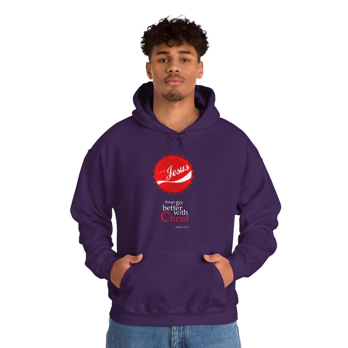 Things Go Better with Christ - Unisex Hooded Sweatshirt