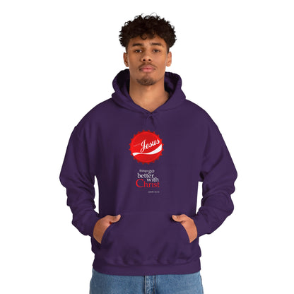 Things Go Better with Christ - Unisex Hooded Sweatshirt