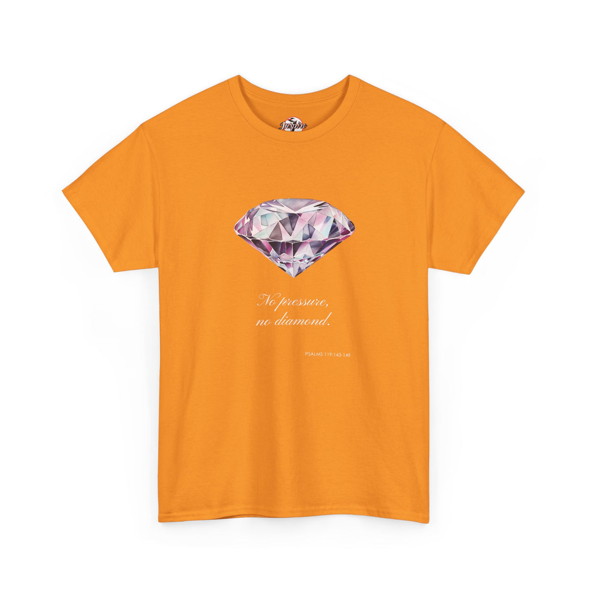 "No Pressure, No Diamond" Women's Inspirational Graphic T-Shirt