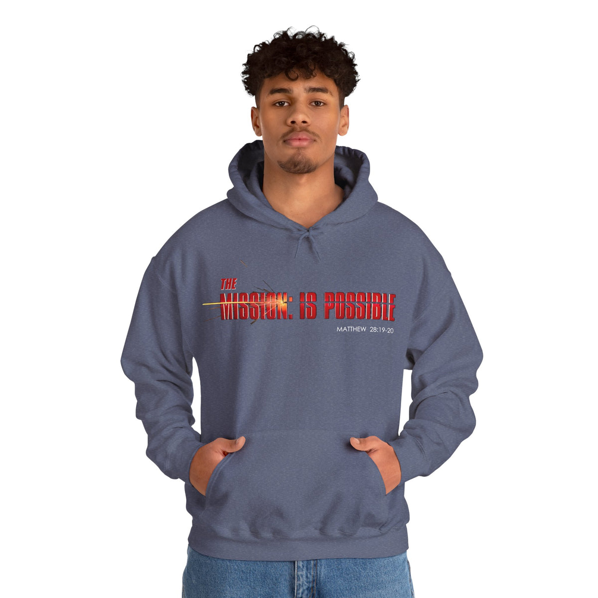 "The Mission is Possible" Motivational Pullover Hoodie