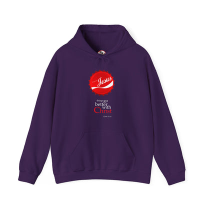 Things Go Better with Christ - Unisex Hooded Sweatshirt