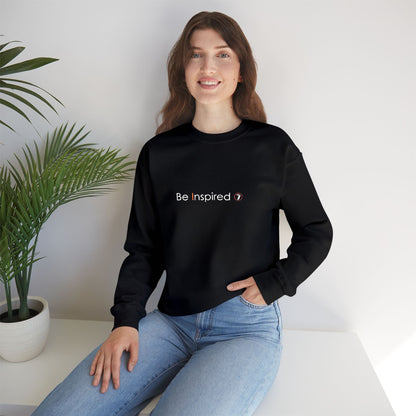"Be Inspired" Embroidered Crewneck Sweatshirt