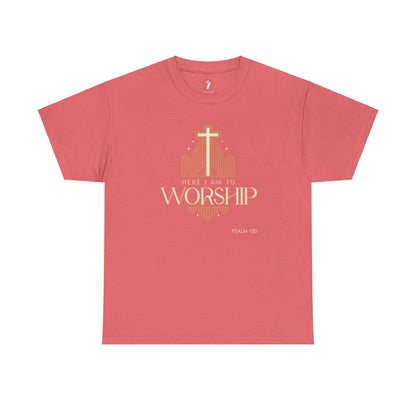 Here I am to Worship Unisex Heavy Cotton Tee
