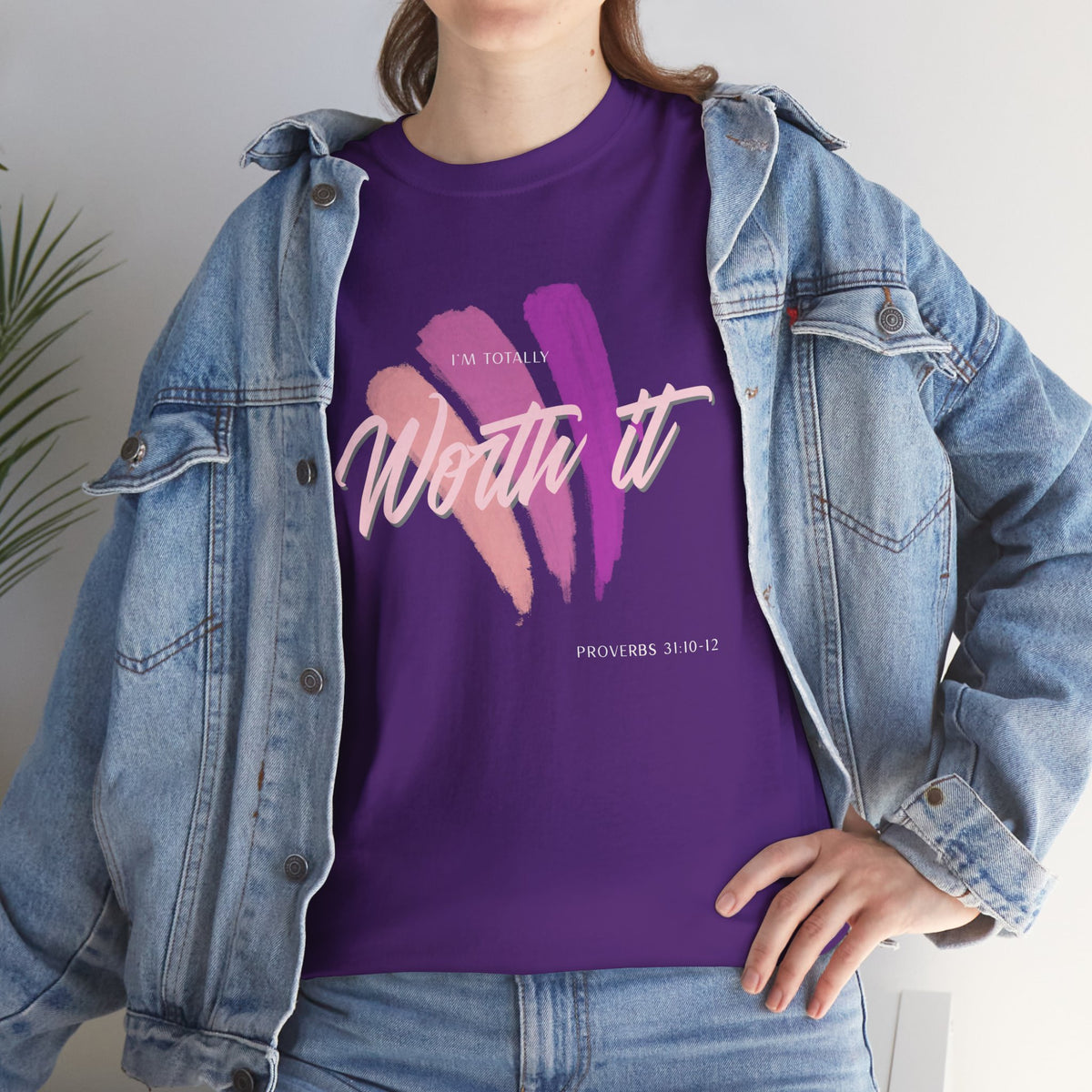 "Totally Worth It" Women's Motivational Graphic T‑Shirt