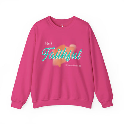 He's Faithful Unisex Heavy Blend™ Crewneck Sweatshirt
